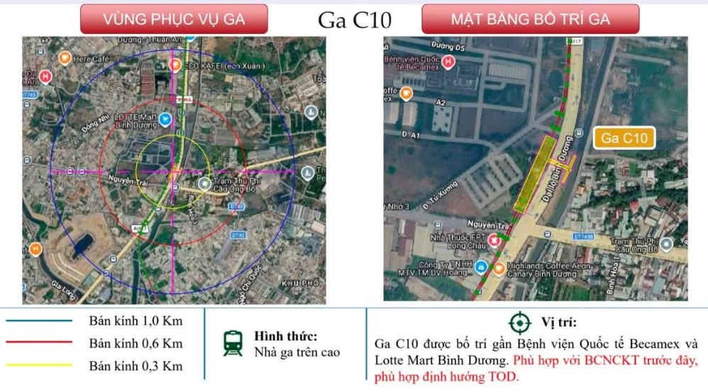Nhà Ga C10 tuyến metro Thủ Dầu Một - Tao Đàn
