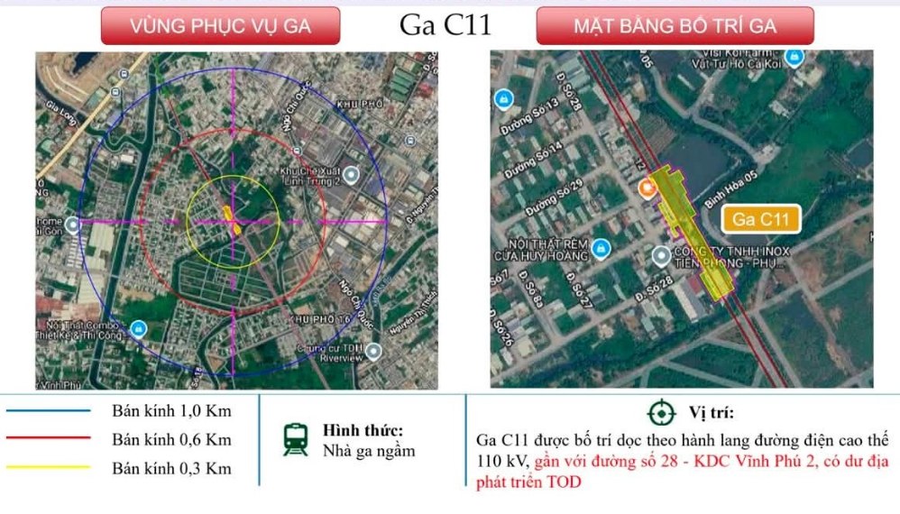 Nhà Ga C11 tuyến metro Thủ Dầu Một - Tao Đàn