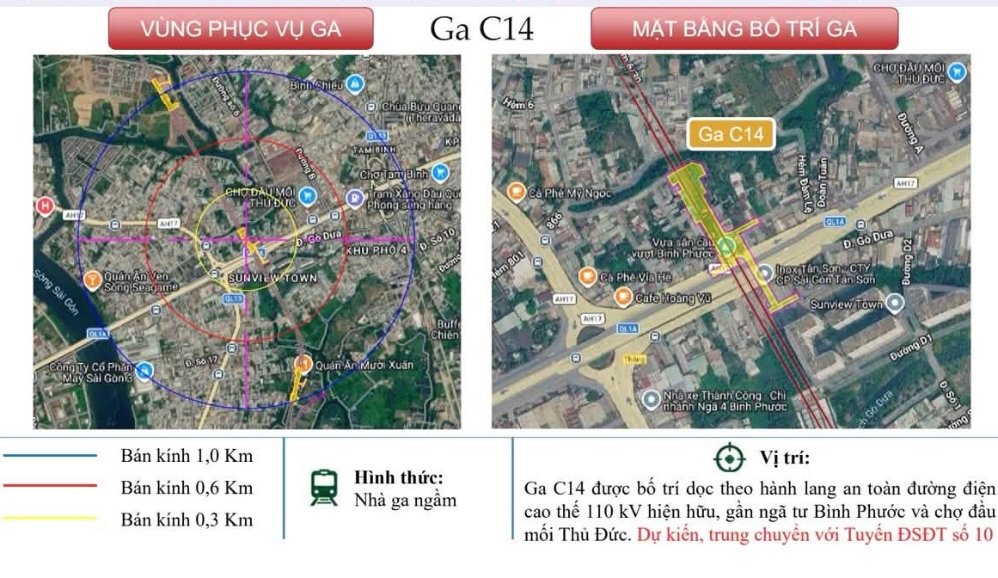 Nhà Ga C13 tuyến metro Thủ Dầu Một - Tao Đàn