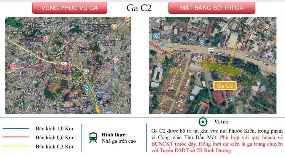 Nhà Ga C2 tuyến metro Thủ Dầu Một - Tao Đàn