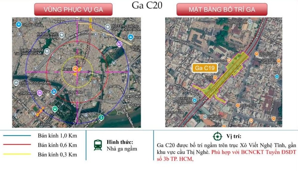 Nhà Ga C20 tuyến metro Thủ Dầu Một - Tao Đàn
