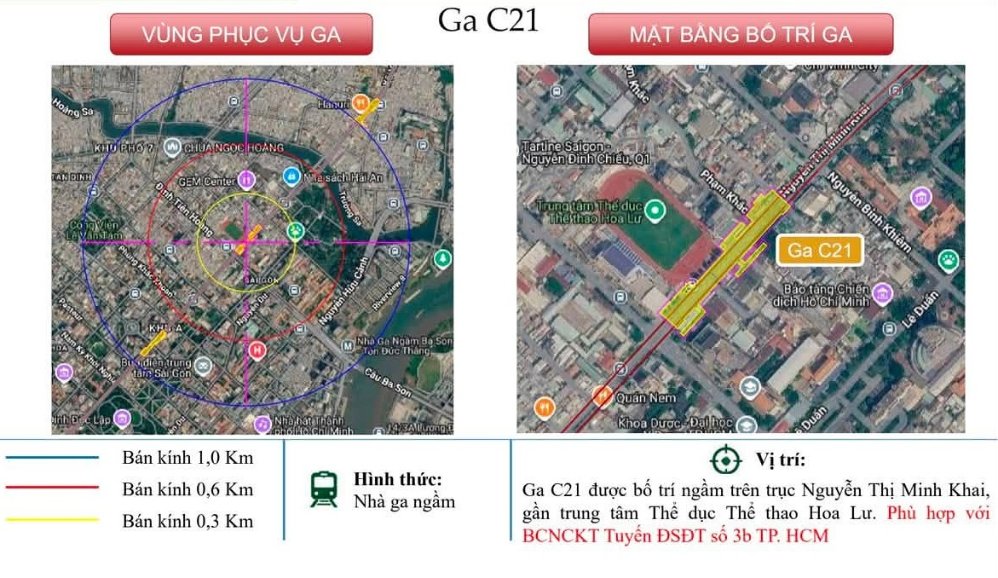 Nhà Ga C21 tuyến metro Thủ Dầu Một - Tao Đàn