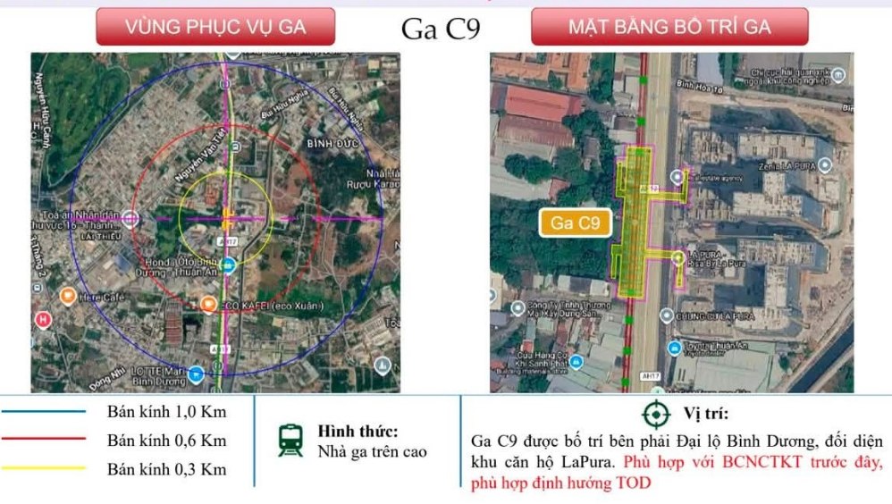 Nhà Ga C9 tuyến metro Thủ Dầu Một - Tao Đàn